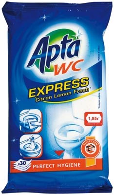 Apta WC Express, Lemon Fresh, 30 ct