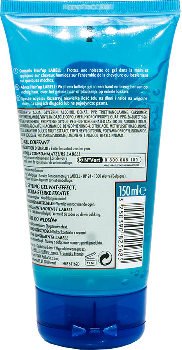 Labell Hair Up Styling Gel, Wet-Lock, Extra Strong, 150 ml