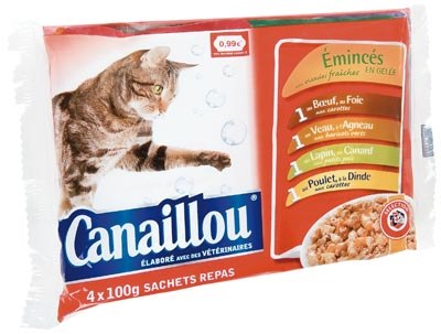 Canaillou Cat Meals Pouches, 4 ct