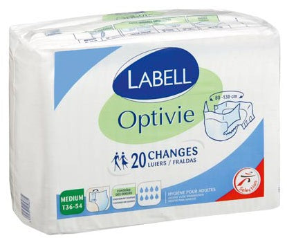 Labell Adult Diaper, Medium Size, 20 ct