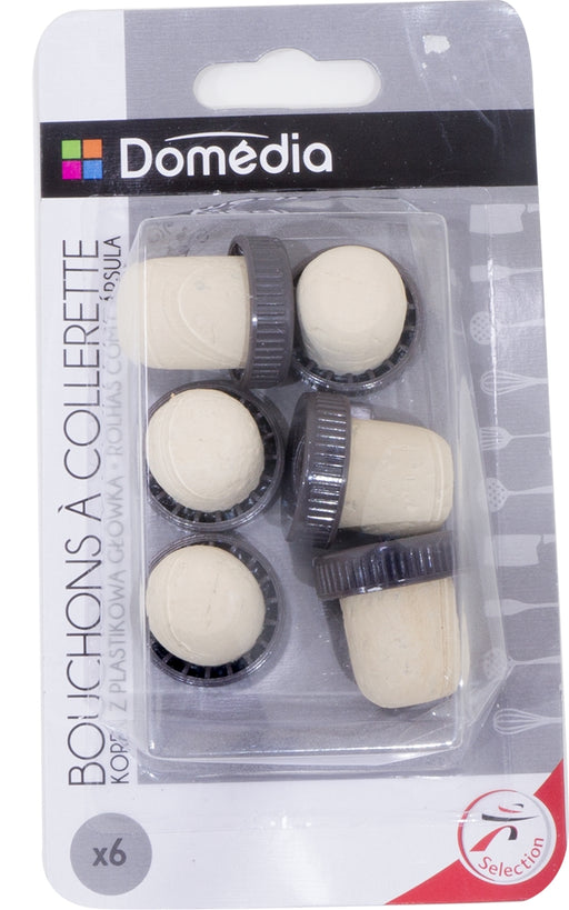 Domedia Reusable Corks, 6 ct