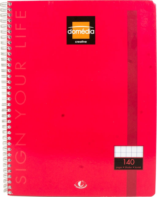 Domedia Wirebound Notebook, 140 sheets