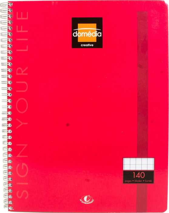 Domedia Wirebound Notebook, 140 sheets