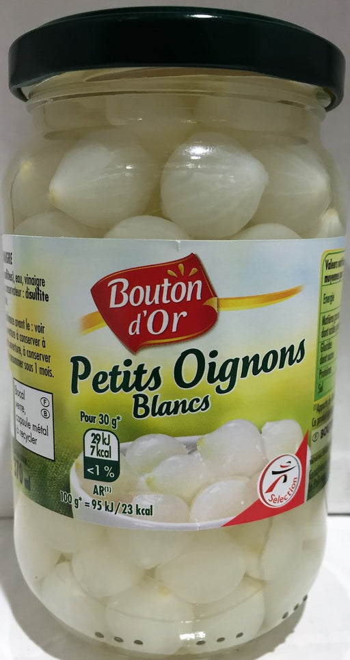 Bouton d'Or Small White Pickled Onions, 190 gr