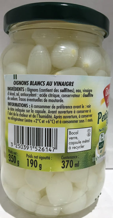 Bouton d'Or Small White Pickled Onions, 190 gr