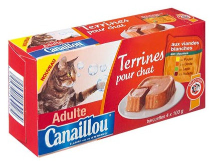Canaillou White Meats Pate For Cats, 4 x 100 gr