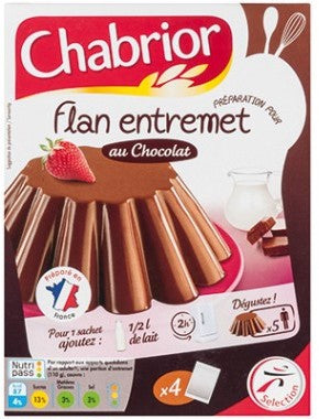 Chabrior Chocolate Custard Mix, 4 x 58 gr