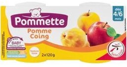 Pommette Apple & Pear Compote, 2 x 120 gr