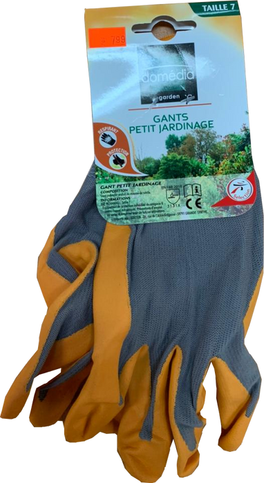 Domedia Small Gardening Gloves, Size 7, 2 pcs