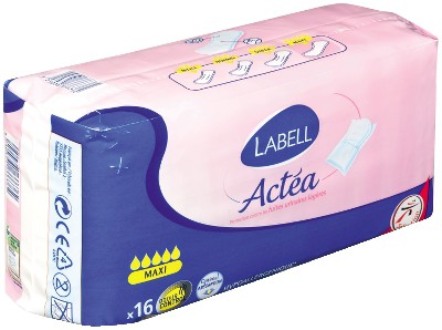 Labell Actea Maxi Pads , 16 ct