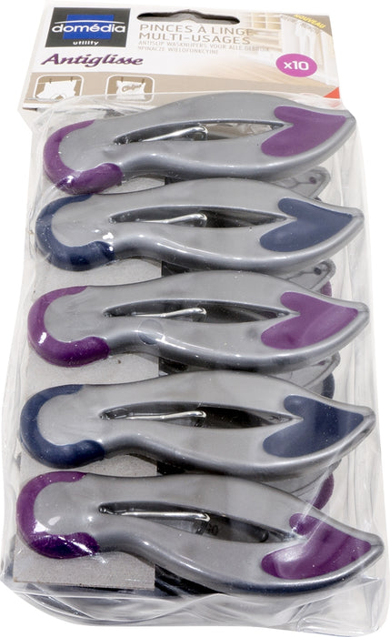 Domedia Anti Slip Clothespins, 10 ct