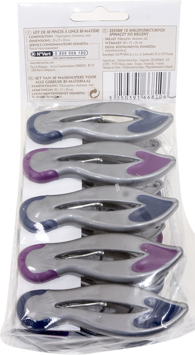 Domedia Anti Slip Clothespins, 10 ct