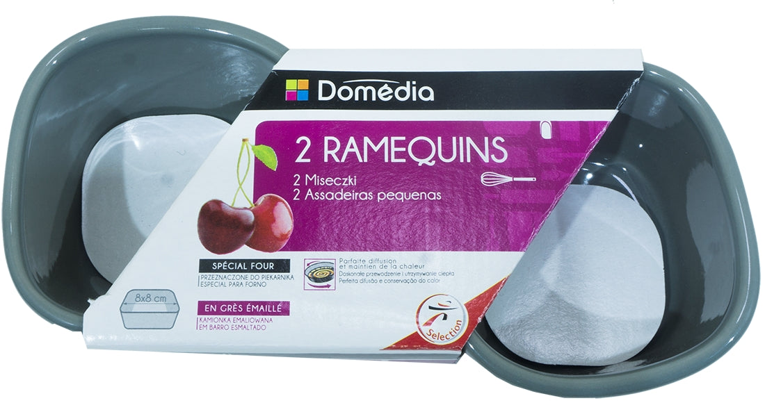 Domedia 8 x 8 cm Ramekins, 2 ct