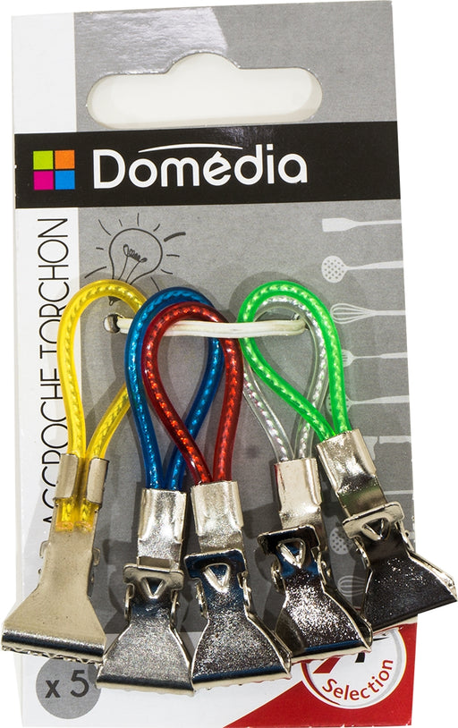 Domedia Kitchen Towel Clips, 5 ct