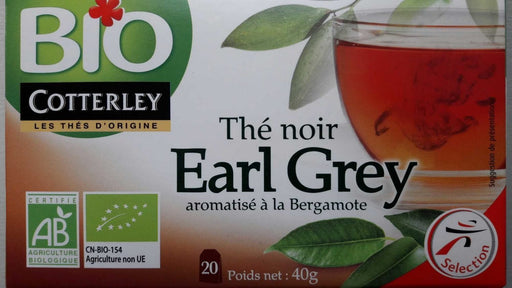 Cotterley Bio Earl Grey Black Tea, 25 ct