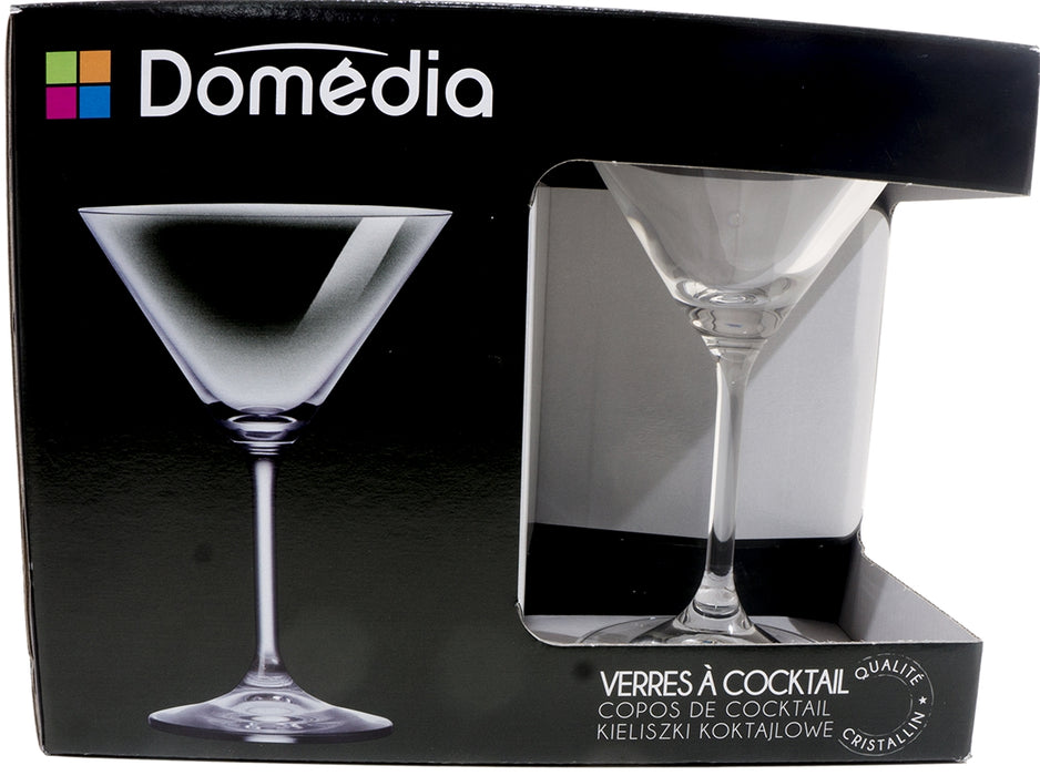 Domedia 18 cl Cristal Clear Cocktail Glasses, 4 ct
