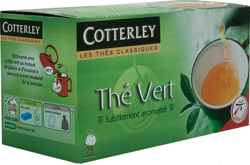 Cotterly Green Tea Bags, 25 ct