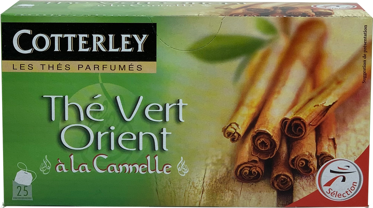 Cotterly Oriental Cinnamon Green Tea Bags, 25 ct