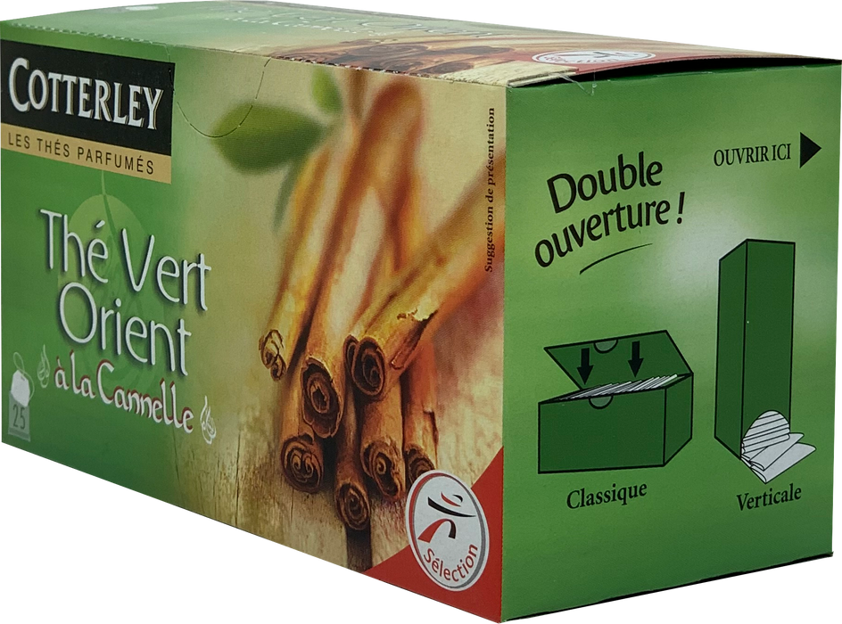 Cotterly Oriental Cinnamon Green Tea Bags, 25 ct