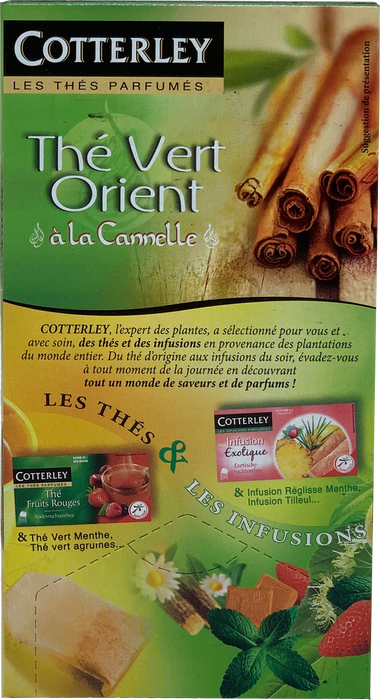 Cotterly Oriental Cinnamon Green Tea Bags, 25 ct