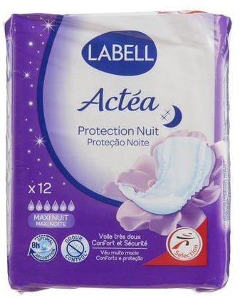 Labell Actea Maxi Night Pads , 12 ct