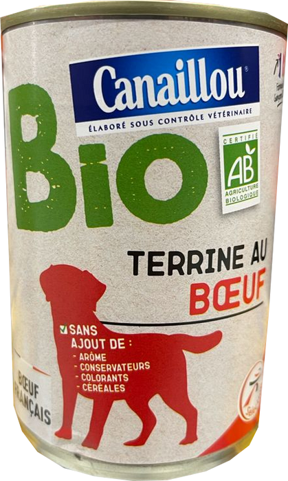 Canaillou BIO Beef Dog Food , 400 gr