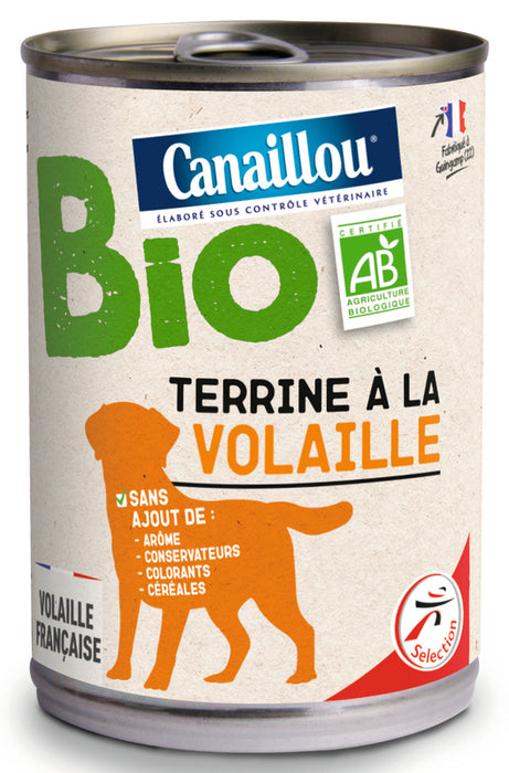 Canaillou Bio Poultry Dog Food , 400 gr