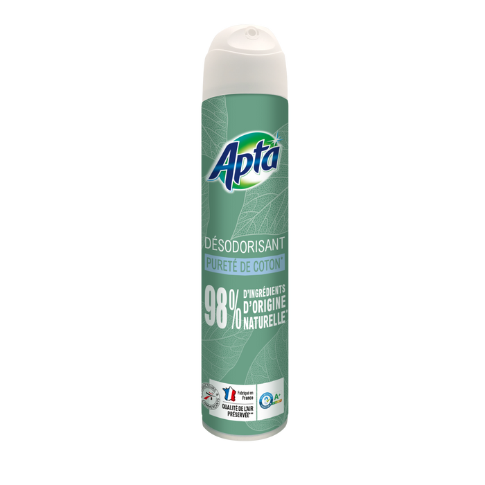 Apta Air Freshner Aerosol, Cotton Purity Scent , 250 ml