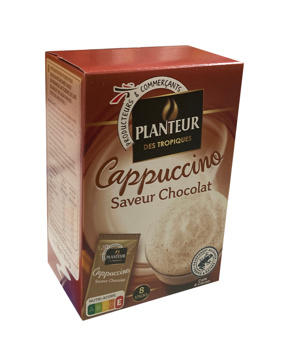Planteur Des Tropiques Chocolate Cappuccino Coffee Satchets , 8 ct