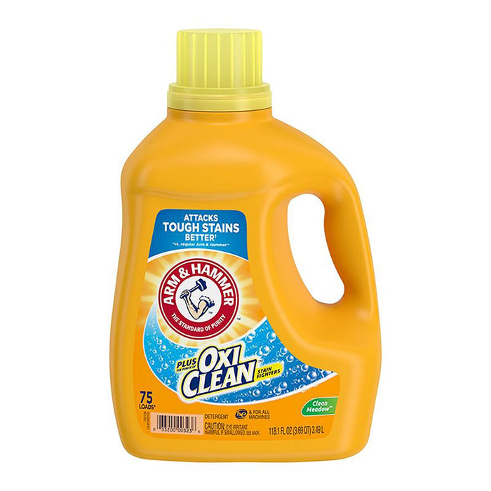 Arm & Hammer Plus OxiCLean Liquid Laundry Detergent, Fresh Scent, 70 Loads , 118.1 oz