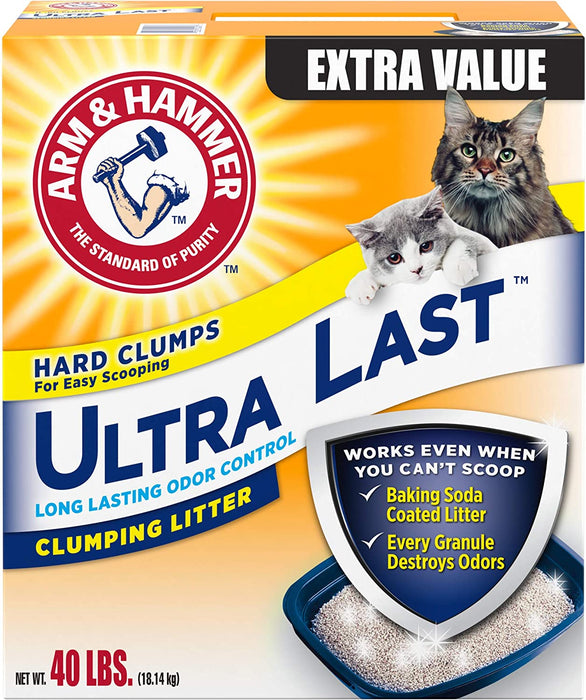 Arm & Hammer Ultra Last Clumping Cat Litter , 40 lbs