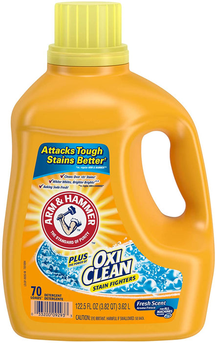 Arm & Hammer Oxi Clean Stain Fighters Liquid Laundry Detergent , 150 oz