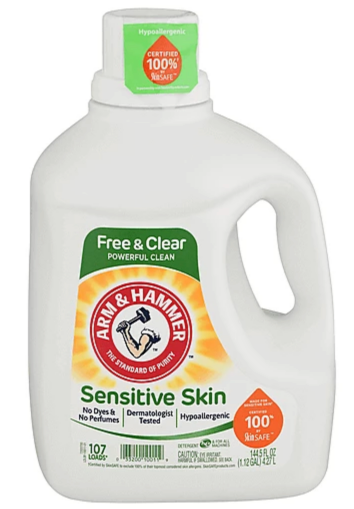 Arm & Hammer Sensitive Skin Plus Scent Dual HE Liquid Laundry Detergent , 144.5 oz