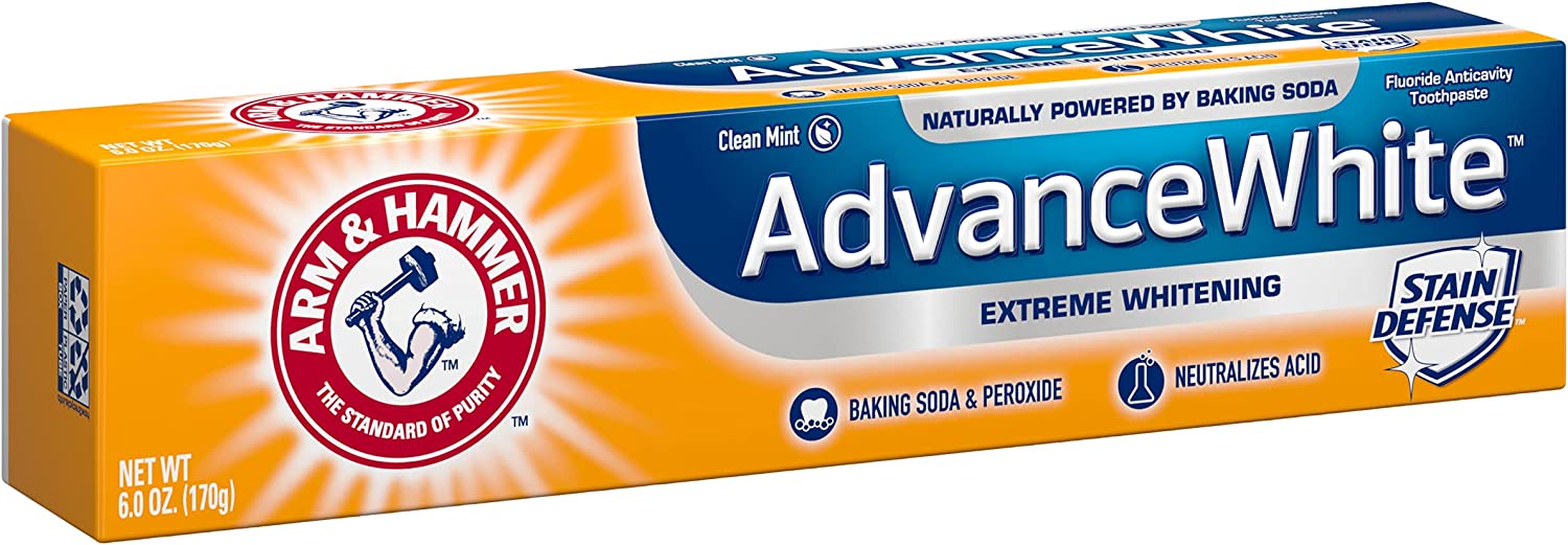 Arm & Hammer Advance White Baking Soda Toothpaste, Fresh Breath Scent , 6.3 oz