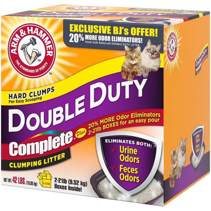 Arm And Hammer Double Duty Complete Clumping Cat Litter Box 42 Lbs