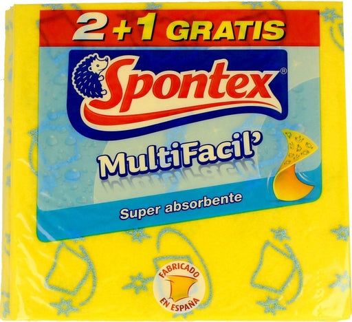 Spontex Muliti Facil  Multi-Purpose Cloths, 3 ct