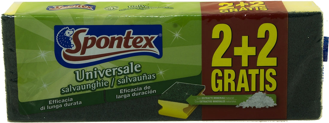 Spontex Sponge Scourers Value Pack, 2 + 1 ct