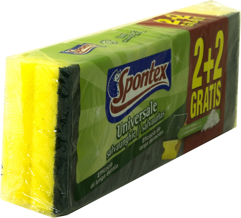 Spontex Sponge Scourers Value Pack, 2 + 1 ct