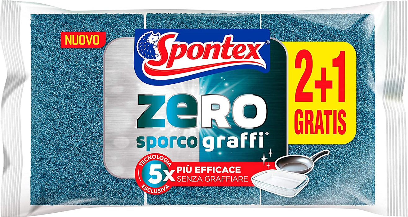 Spontex Zero Sponge For All Surfaces, 2 ct