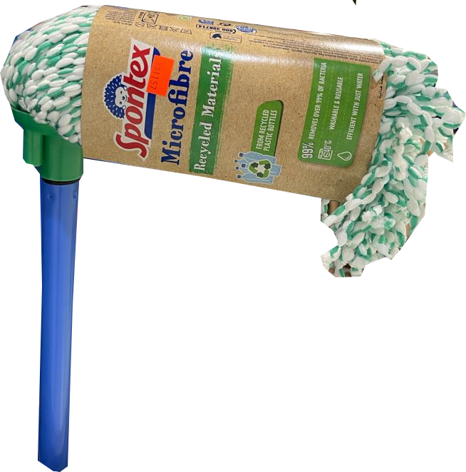 Spontex Microfiber Mop With Stick , 1 ct