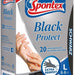 Spontex Black Protect Disposable Gloves, Large, 20 ct