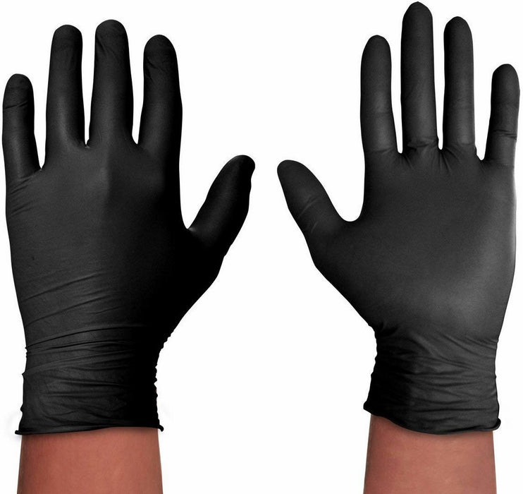 Spontex Black Protect Disposable Gloves, Large, 20 ct