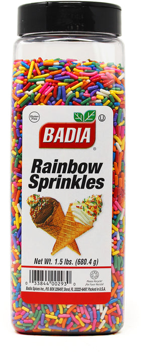 Badia Rainbow Sprinkles , 1.5 lbs