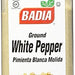 Badia Ground White Pepper, 16 oz