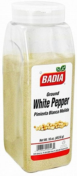 Badia Ground White Pepper, 16 oz