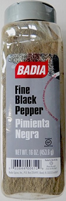 Badia Fine Black Pepper, 16 oz