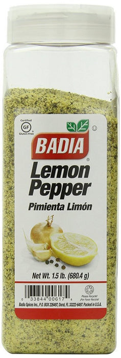 Badia Lemon Pepper, 24 oz