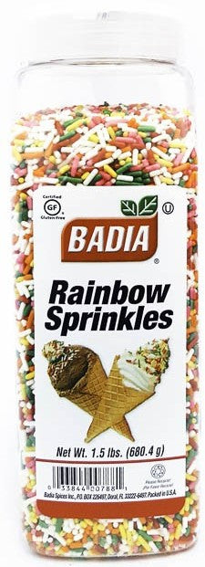Badia Rainbow Sprinkles, 1.5 lbs (680.4 gr