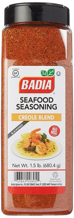 Badia Seafood Seasoning, Creole Blend, No MSG, 1.5 lbs (680.4 gr)