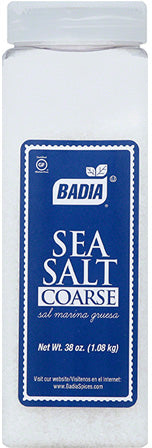 Badia Sea Salt Coarse, 38 oz